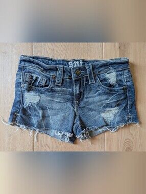 Sneak Peek Jeans Cutoff Distressed Shorts XS Low Rise